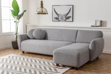 Whitecliffs Divansoffa 3-sits - Grå - Möbler - Soffa - Divansoffor & schäslongsoffa - 3 sits soffa med divan