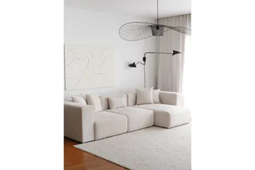 Yolo Hörnsoffa 4-sits - Vit - Möbler - Soffa - Divansoffor & schäslongsoffa - 4 sits soffa med divan
