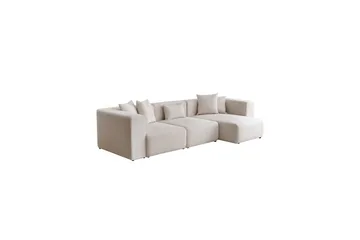 Yolo Hörnsoffa 4-sits - Vit - Möbler - Soffa - Divansoffor & schäslongsoffa - 4 sits soffa med divan