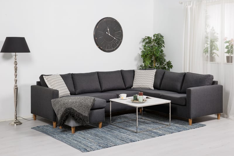 Zero Hörnsoffa med Divan Vändbar - Mörkgrå - Möbler - Soffa - Hörnsoffa - Hörnsoffa med divan