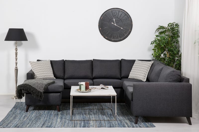 Zero Hörnsoffa med Divan Vändbar - Mörkgrå - Möbler - Soffa - Hörnsoffa - Hörnsoffa med divan