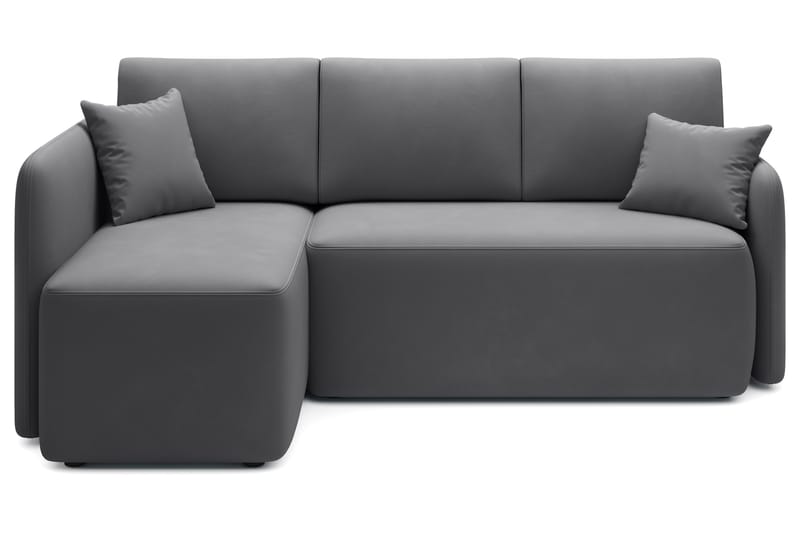Hadson 3-sits Soffa med Divan - Mörkgrå - Möbler - Soffa - Divansoffor & schäslongsoffa