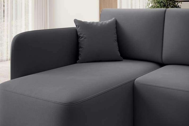 Hadson 3-sits Soffa med Divan - Mörkgrå - Möbler - Soffa - Divansoffor & sch äslongsoffa