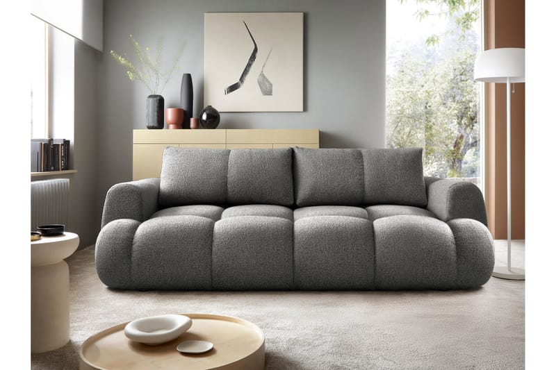 Handu Bäddsoffa 3-sits - Grå - Möbler - Soffa - Bäddsoffa