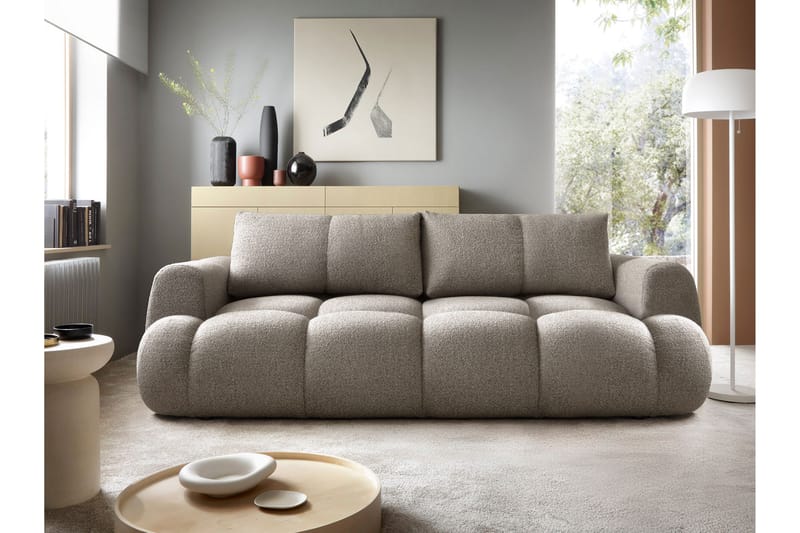 Handu Bäddsoffa 3-sits - Grå - Möbler - Soffa - Bäddsoffa