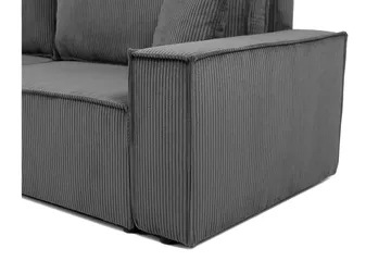 Hobson Bäddsoffa 3-sits i Plysch - Brun - Möbler - Soffa - Bäddsoffa