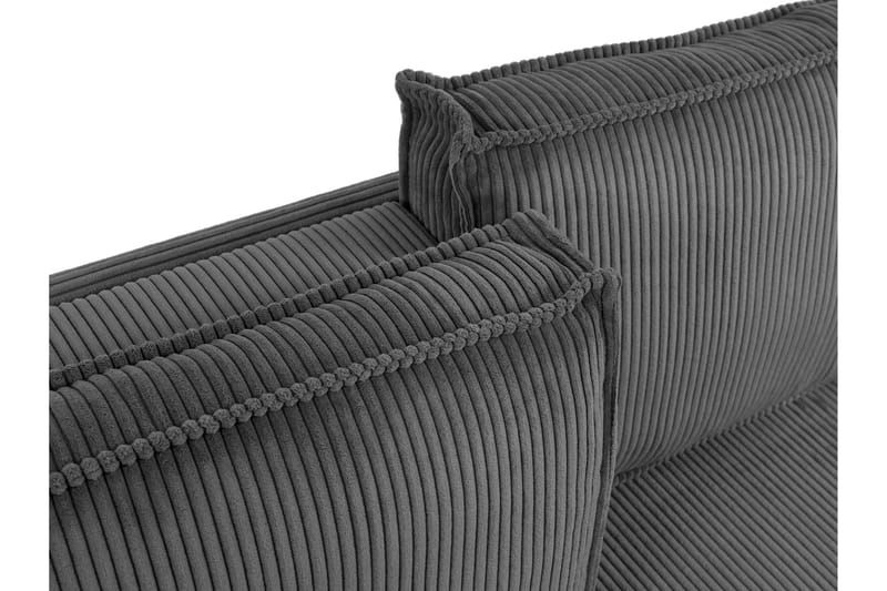 Hobson Bäddsoffa 3-sits i Plysch - Grå - Möbler - Soffa - Bäddsoffa