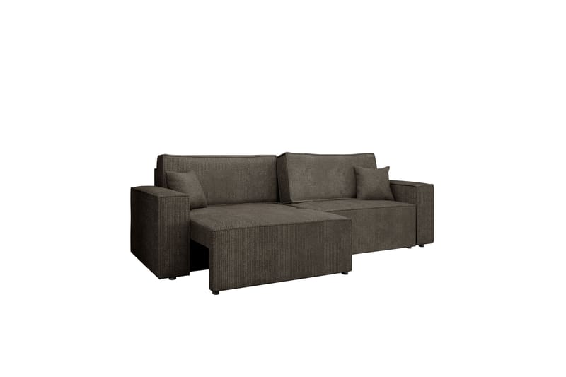 Hobson Bäddsoffa 3-sits i Plysch - Grå - Möbler - Soffa - Bäddsoffa