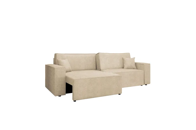 Hobson Bäddsoffa 3-sits i Plysch, Beige