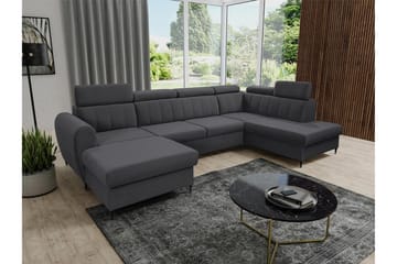 Hoffman Soffa med Divan och Schäslong 4-sits - Mörkgrå - Möbler - Soffa - U-soffa