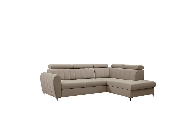 Hoffman Soffa med Schäslong 3-sits, Beige