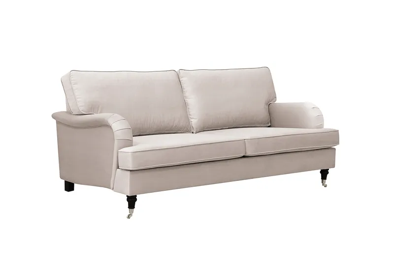 Howard Classic 3-sits Sammetsoffa - Beige - Möbler - Soffa - 3 sits soffa