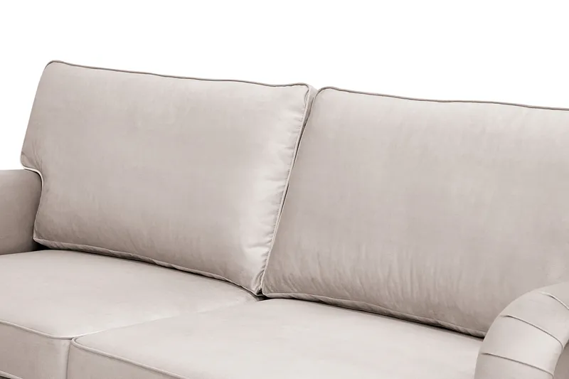 Howard Classic 3-sits Sammetsoffa - Beige - Möbler - Soffa - 3 sits soffa