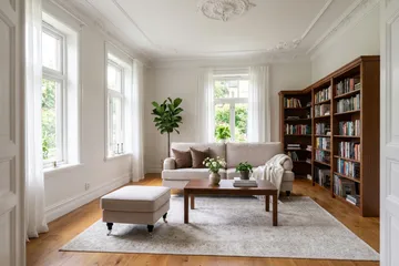 Howard Classic Soffgrupp 3-Sits Soffa och Fotpall i Sammet - Beige - Möbler - Soffa - Soffgrupp - Howard soffgrupp