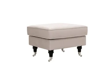 Howard Classic Soffgrupp 3-Sits Soffa och Fotpall i Sammet - Beige - Möbler - Soffa - Soffgrupp - Howard soffgrupp