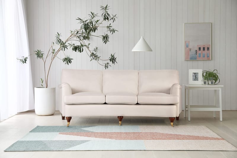 Howard soffa 3-sits beige - Svängd modell - Beige - Möbler - Soffa - Howardsoffor
