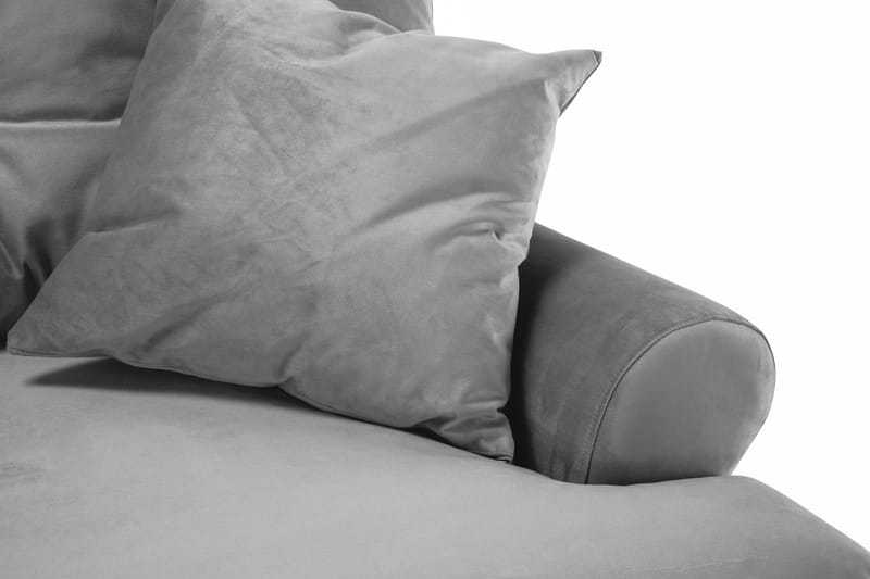 Andrew 2-sits Sammetssoffa - Ljusgrå - Möbler - Soffa - 2 sits soffa