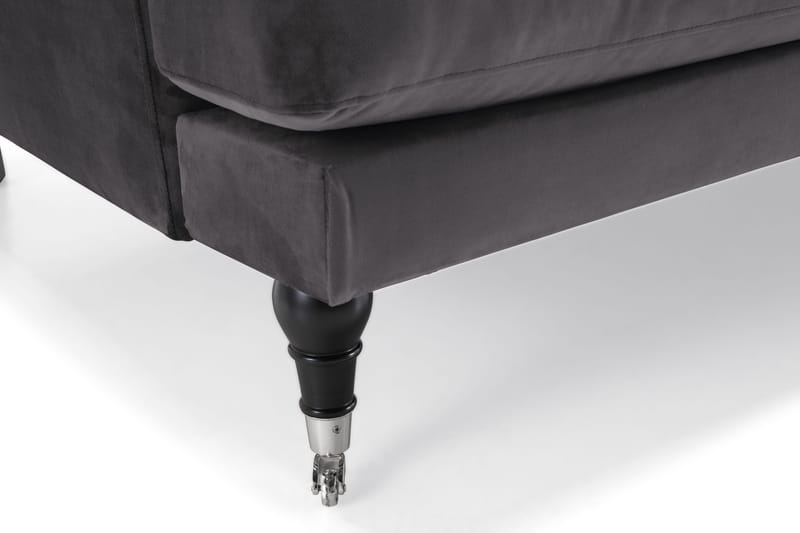 Andrew 2-sits Sammetssoffa - Mörkgrå - Möbler - Soffa - 2 sits soffa