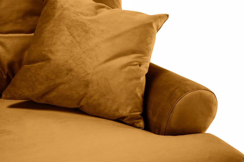 Andrew 2-sits Sammetssoffa - Mörkgul - Möbler - Soffa - 2 sits soffa