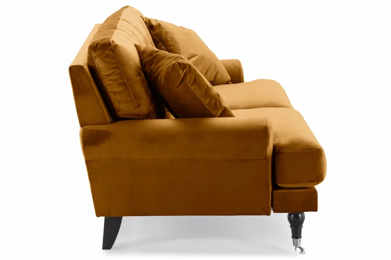 Andrew 2-sits Sammetssoffa - Mörkgul - Möbler - Soffa - 2 sits soffa