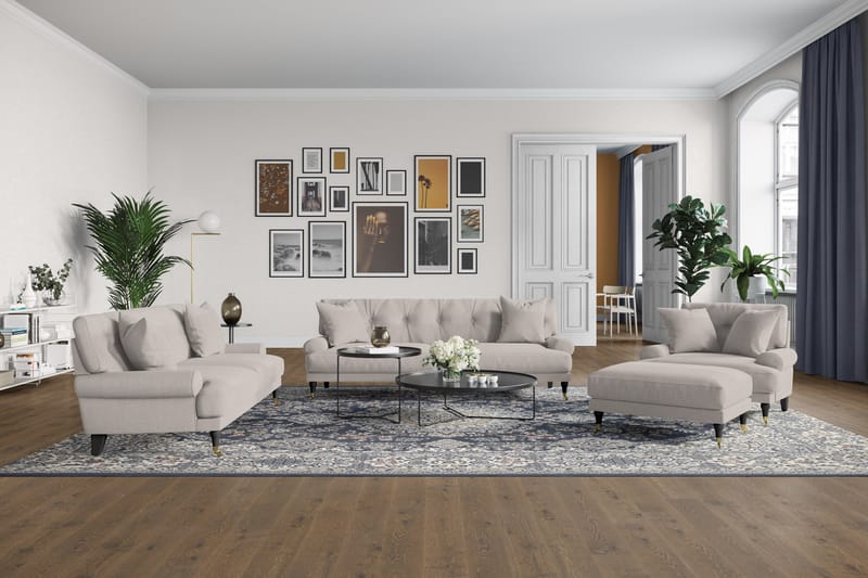 Andrew 2-sits Tygsoffa - Beige - Möbler - Soffa - Howardsoffor