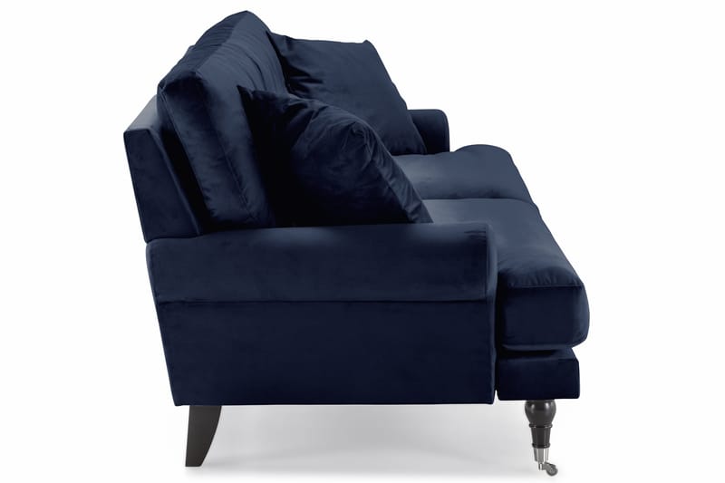 Andrew 3-sits Sammetssoffa - Blå - Möbler - Soffa - 3 sits soffa