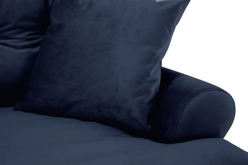 Andrew 3-sits Sammetssoffa - Blå - Möbler - Soffa - 3 sits soffa