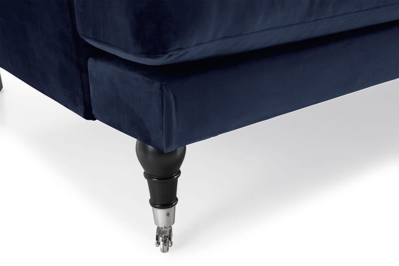 Andrew 3-sits Sammetssoffa - Blå - Möbler - Soffa - 3 sits soffa