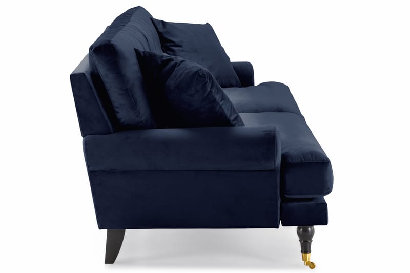 Andrew 3-sits Sammetssoffa - Blå - Möbler - Soffa - 3 sits soffa