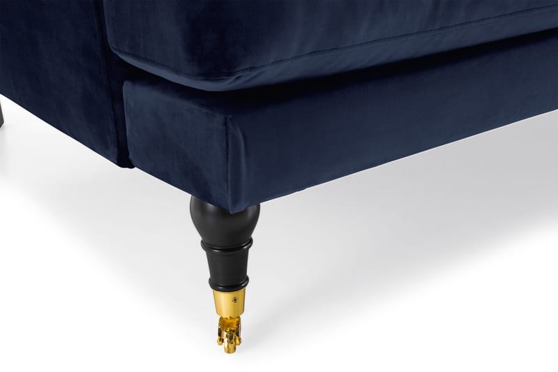 Andrew 3-sits Sammetssoffa - Blå - Möbler - Soffa - 3 sits soffa