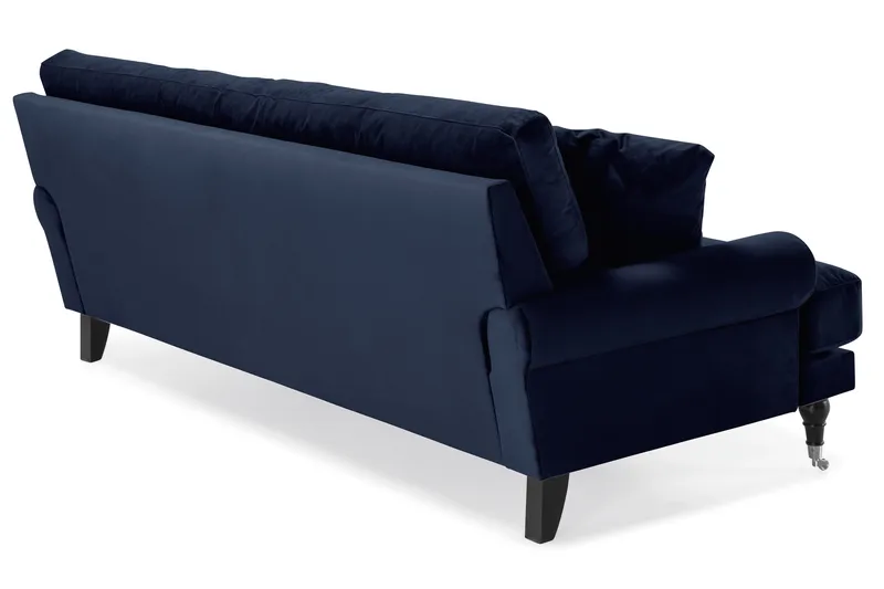 Andrew 3-sits Sammetssoffa - Blå - Möbler - Soffa - 3 sits soffa