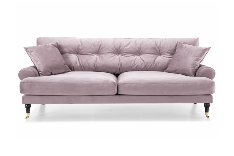 Andrew 3-sits Sammetssoffa - Lila - Möbler - Soffa - Howardsoffor