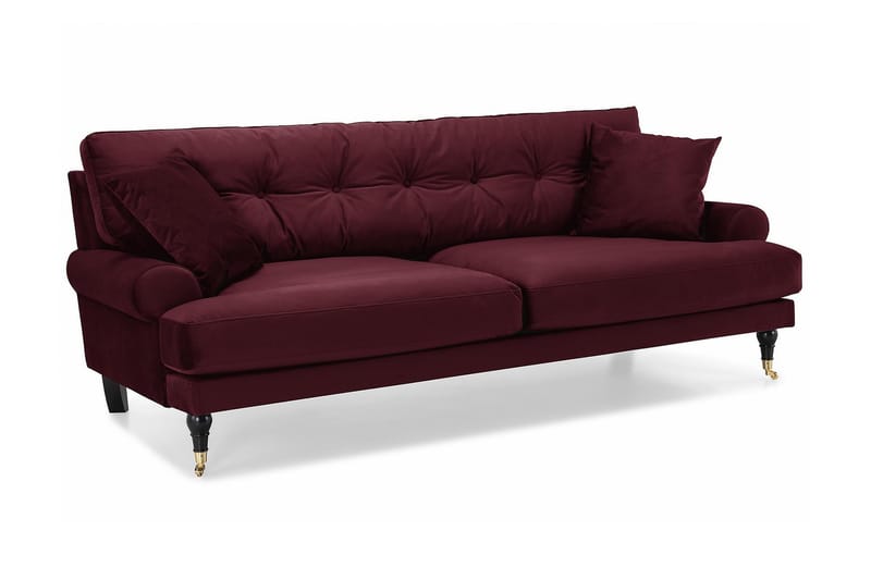 Andrew 3-sits Sammetssoffa - Lila - Möbler - Soffa - Howardsoffor