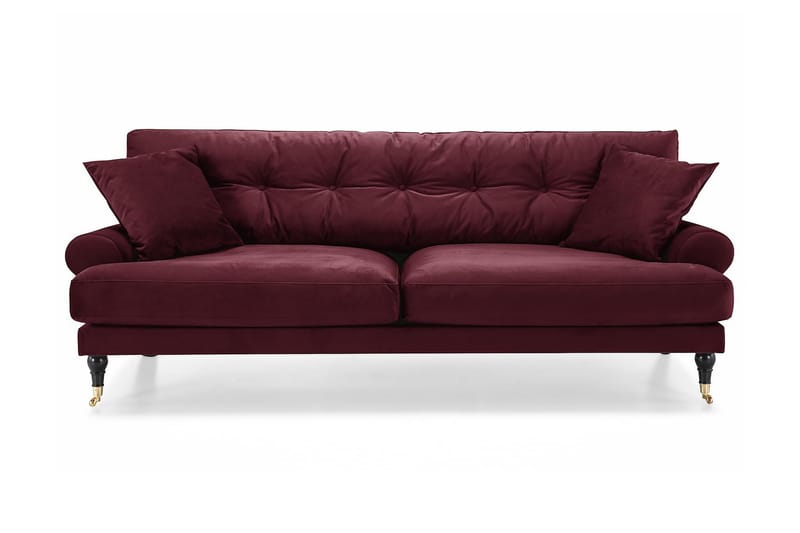 Andrew 3-sits Sammetssoffa - Lila - Möbler - Soffa - Howardsoffor