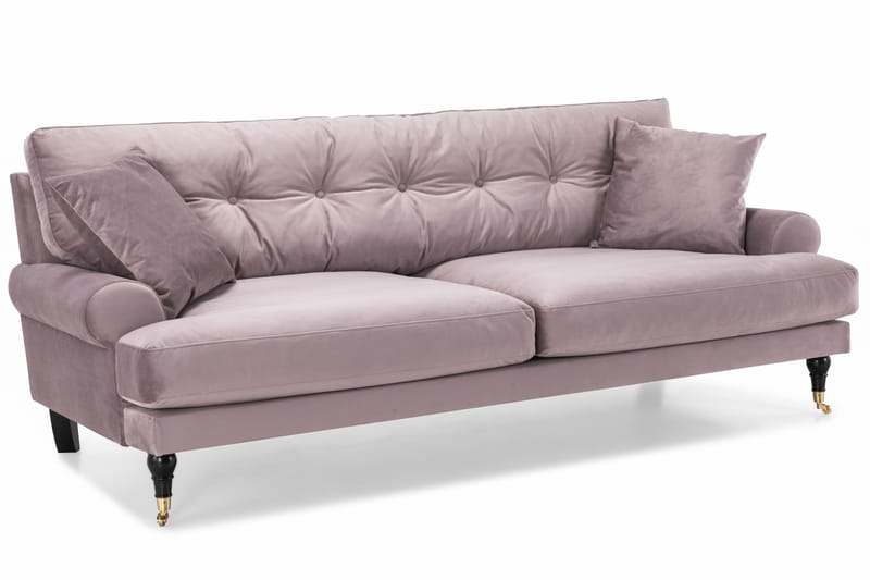 Andrew 3-sits Sammetssoffa - Lila - Möbler - Soffa - Howardsoffor