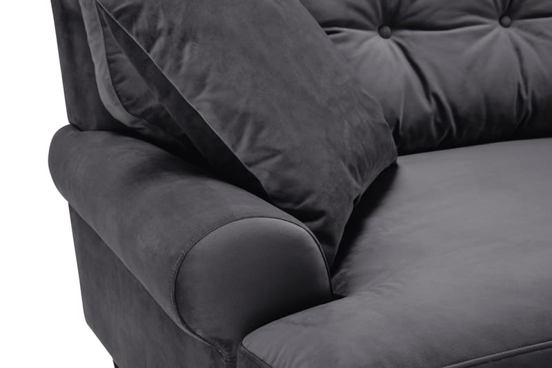 Andrew 3-sits Sammetssoffa - Mörkgrå - Möbler - Soffa - Howardsoffor