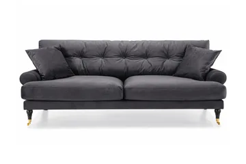 Andrew 3-sits Sammetssoffa