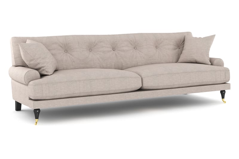 Andrew 3-sits Soffa - Beige/Mässing - Howardsoffor - 3 sits soffa