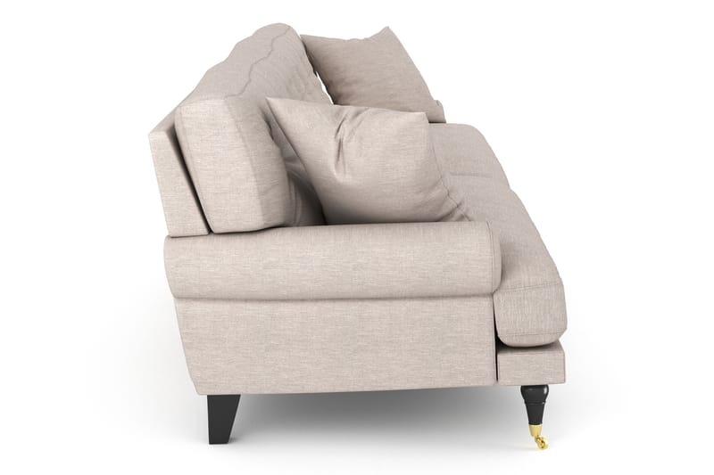 Andrew 3-sits Soffa - Beige/Mässing - Howardsoffor - 3 sits soffa