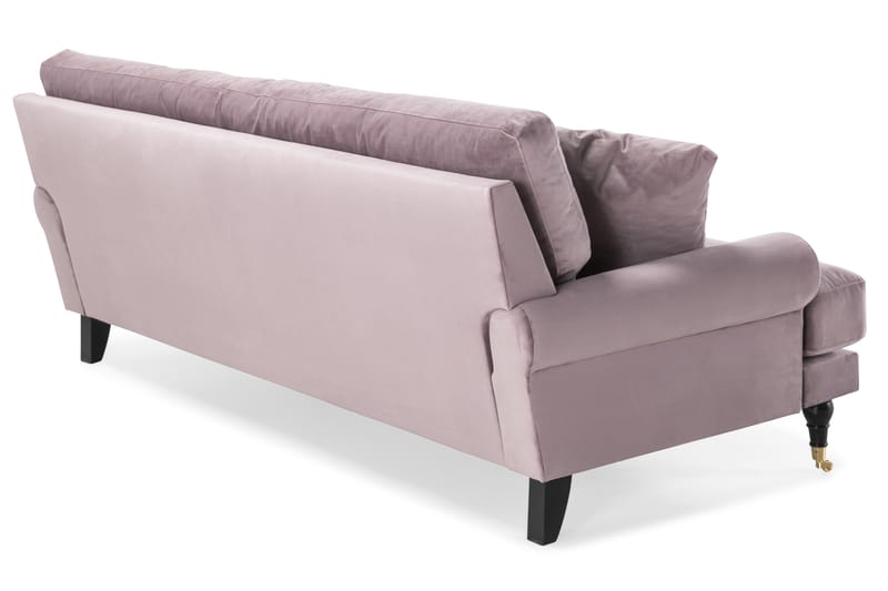 Andrew Sammetssoffa 3-sits - Lila/Mässing - Howardsoffor - Sammetssoffa - 3 sits soffa