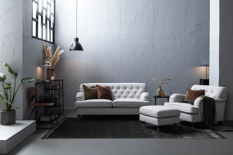 Howard 2-sits Tygsoffa - Grå - Möbler - Soffa - Howardsoffor