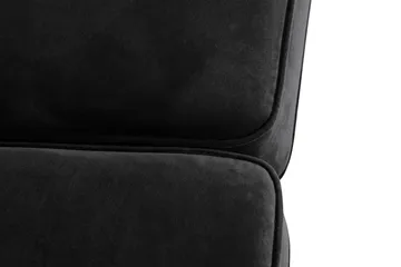 Howard Classic 2-sits Svängd Sammetssoffa - Svart - Möbler - Soffa - Howardsoffor
