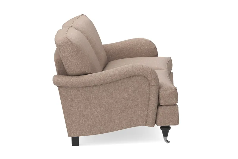 Howard Classic 2-sits Svängd Tygsoffa - Mörkbeige - Möbler - Soffa - Howardsoffor