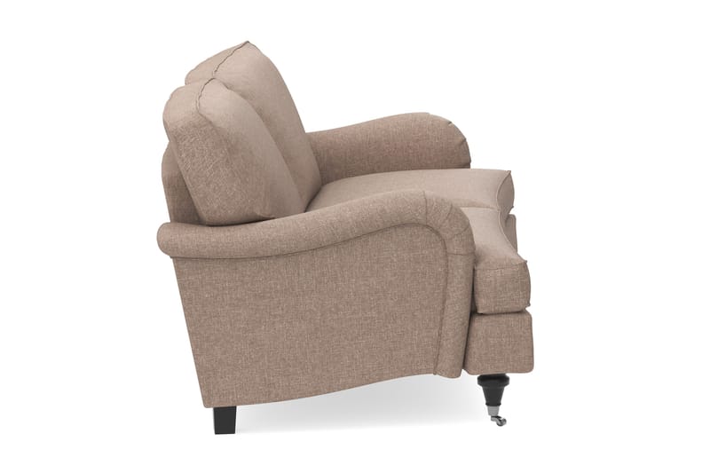 Howard Classic 2-sits Svängd Tygsoffa - Mörkbeige - Möbler - Soffa - Howardsoffor