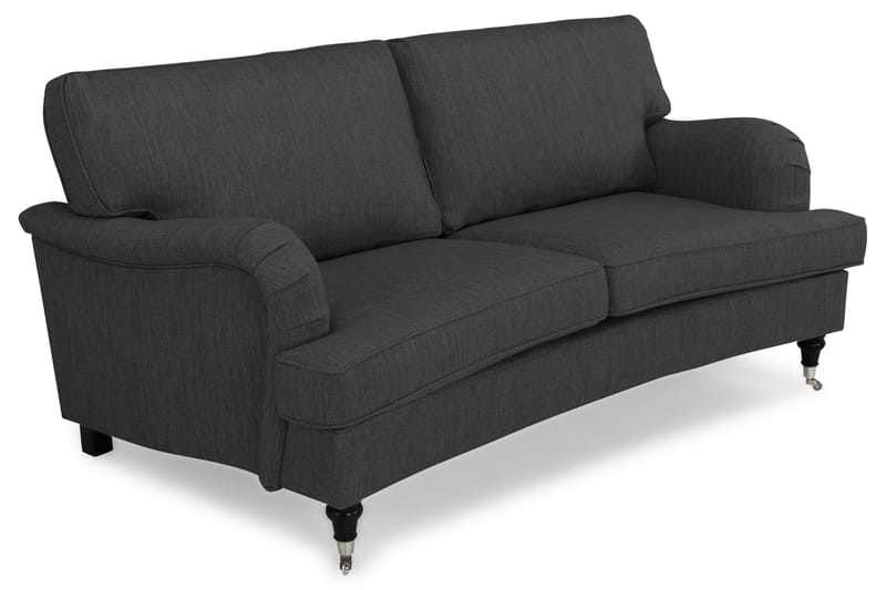 Howard Classic 2-sits Svängd Tygsoffa - Mörkgrå - Möbler - Soffa - Howardsoffor