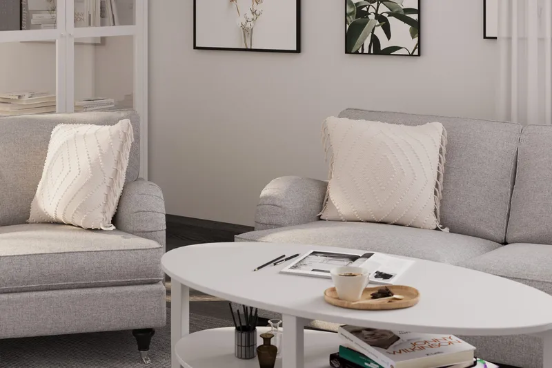 Howard Classic 2-sits Tygsoffa - Grå - Möbler - Soffa - Howardsoffor