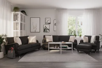 Howard Classic 2-sits Tygsoffa - Mörkgrå - Möbler - Soffa - Howardsoffor
