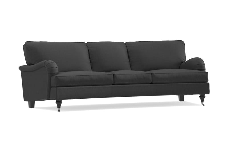 Howard Classic 3-sits Soffa Svängd - Mörkgrå - Howardsoffor - 3 sits soffa