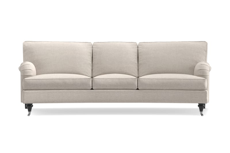 Howard Classic 3-sits Svängd Tygsoffa - Beige - Möbler - Soffa - Howardsoffor