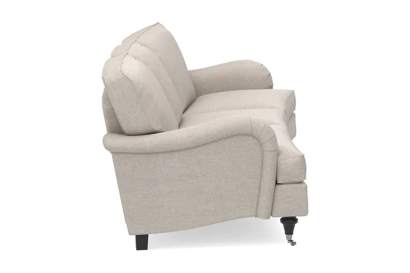 Howard Classic 3-sits Svängd Tygsoffa - Beige - Möbler - Soffa - Howardsoffor